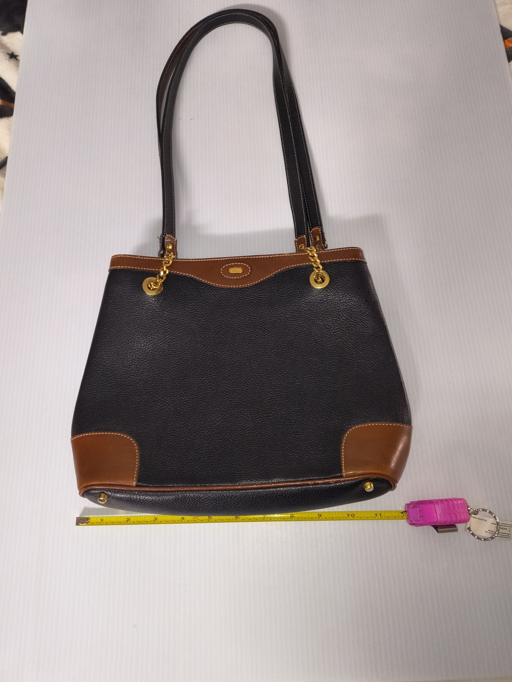 Vintage BALLY Shoulder Tote Chain Bag